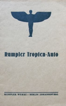 Rumpler Tropfen-Auto Modellprogramm 1922 Original Automobilprospekt (4599)